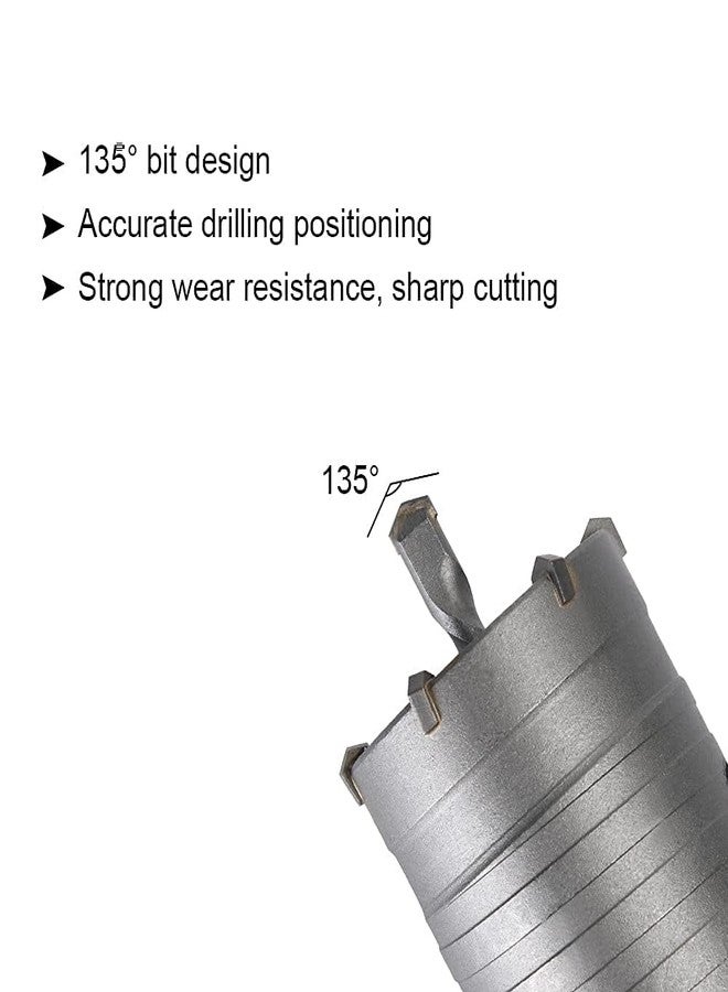 KING-PRO KING PRO SDS Plus Concrete Core Drill Bit Set, 40mm Diameter, 350mm Rod Length - Image 2